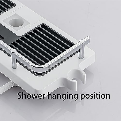 Gnozuiky Bathroom Shelf - Liftable Shower Rack with Easy Installation