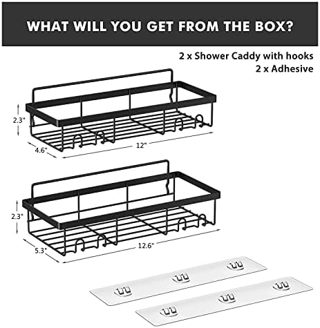 Hlsicnalm Shower Shelf Organizer Rack 2Pack