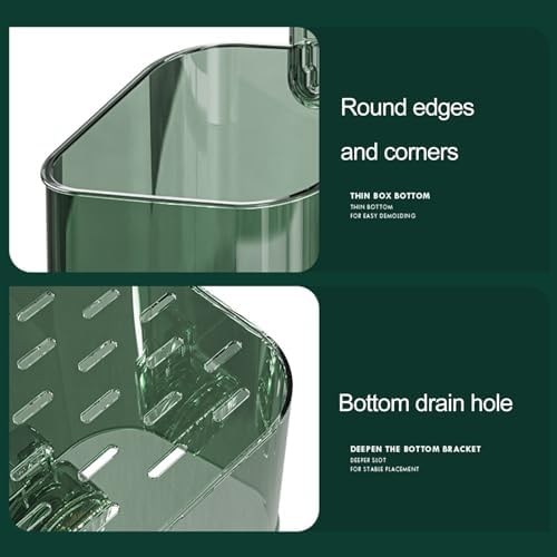 SONGBIRDTH Removable Shower Caddy with Suction Cup and Drainage Holes