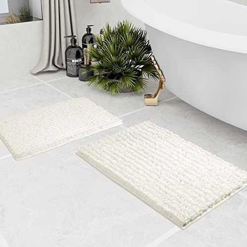 Walensee 2 Piece Bath Rug Set Non Slip Chenille