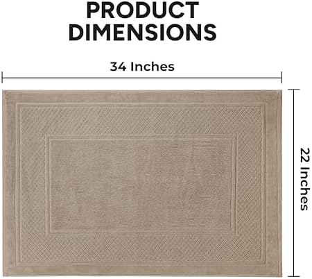 Avalon Towels Beige Bath Mat Set of 2 1