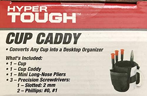 Hyper Tough Cup Holder - Black Plastic Shower Caddy