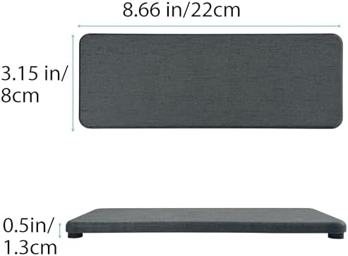 NiuYichee 2Pcs Water Absorbing Stone Trays Dark Gray