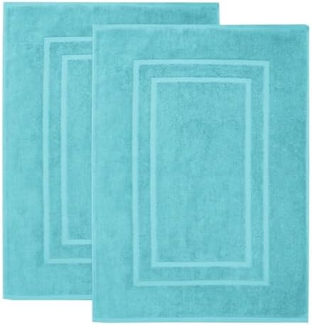 Feather Stitch 2 Piece Bath Mat Set