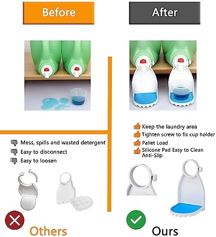 Laundry Detergent Drip Catcher White Pack of 2