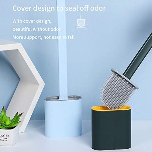Nutteri Silicone Flex Toilet Brush with Holder Pink