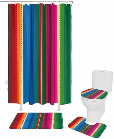 ZOE GARDEN Mexican Stripes Bathroom Set