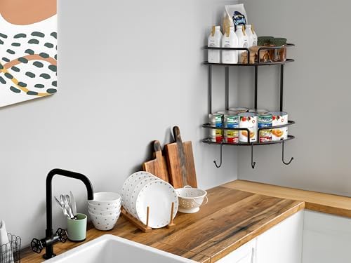 Simple Houseware 2-Tier Shower Caddy with Adhesive Mount and Bronze Finish