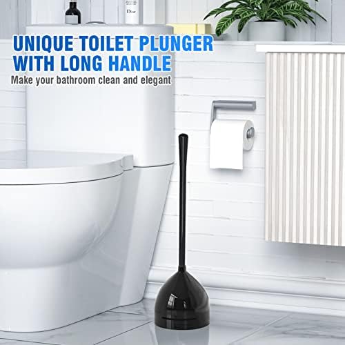 Uptronic Toilet Plunger and Brush Set with Holder 1