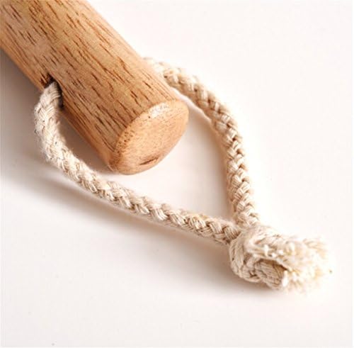 Qiny Wood Handle Toilet Brush 2 Pack