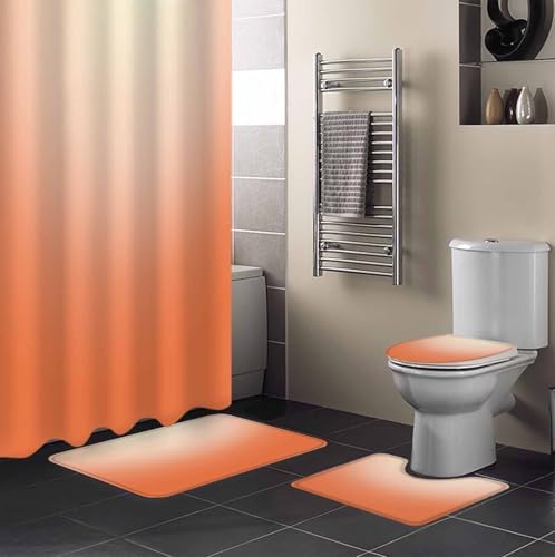 ZOE GARDEN Gradient Orange Bathroom Set