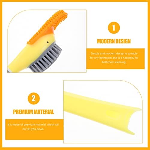Operitacx Silicone Toilet Brush with Wall Mounted Holder