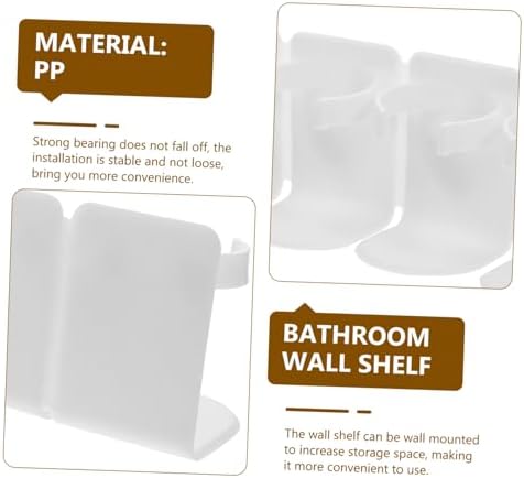 ABOOFAN Wall Mounted Shower Caddy with Storage