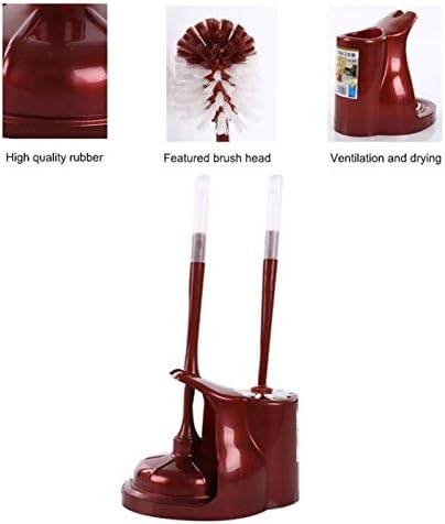 Biaoyu 2-in-1 Toilet Plunger with Brush and Holder