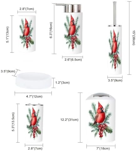 Boho Bathroom Accessory Set of 6 Pieces