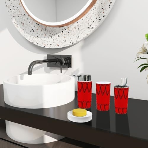 Boho Modern Bathroom Accessory Set 6 Piece 1