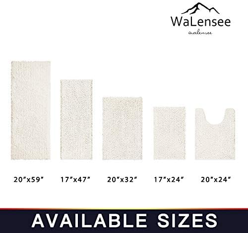 Walensee 2 Piece Bath Rug Set Non Slip Chenille