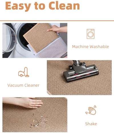 PADOOR Non-Slip Bath Mat with Braided Design
