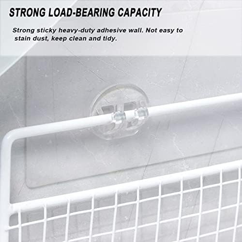 4 Pack Adhesive Hooks for Shower Caddy 2 and 3 Hooks Options