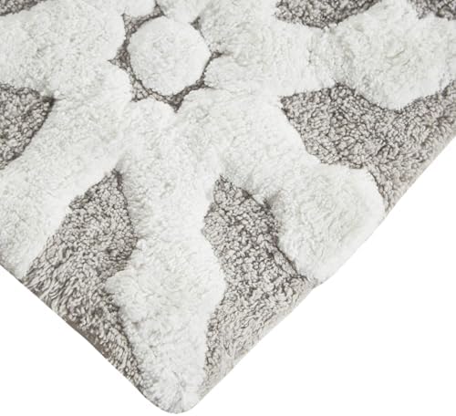 Madison Park Casablanca Cotton Tufted Bath Rug - Taupe 20 x 30