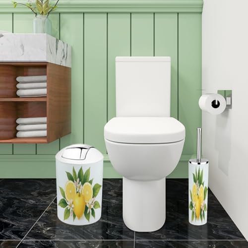 Boho Yellow Bathroom Accessory Set 6 Piece 1