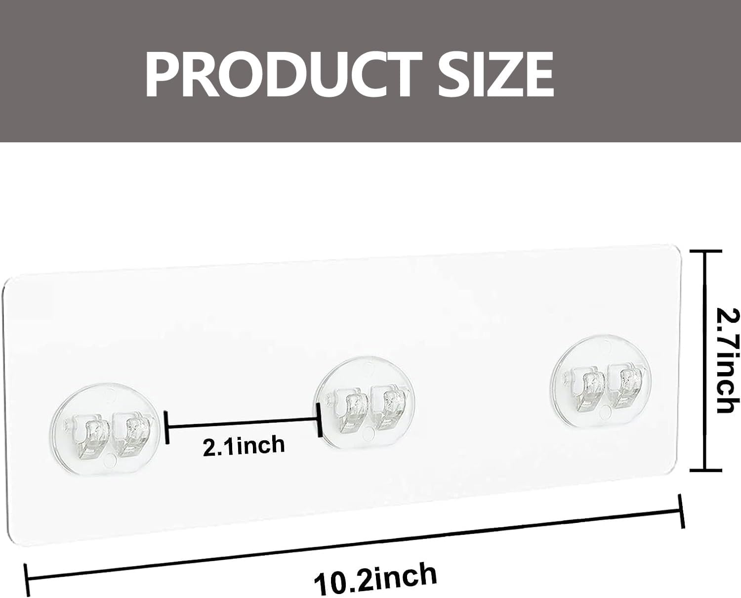4 Pack Strong Transparent Shower Caddy Adhesive Stickers
