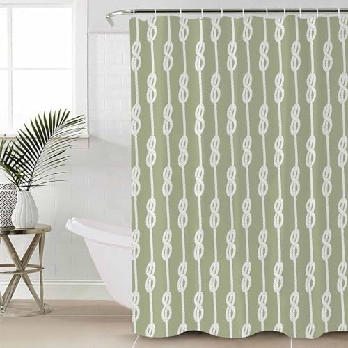 ZOE GARDEN Sage Green Knot Bathroom Set 1
