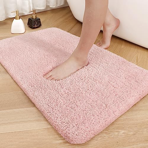ColorGeometry Light Pink Bathroom Rug 16x24 1