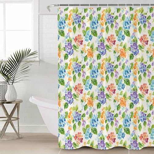 ZOE GARDEN Blue Purple Flower Bathroom Set