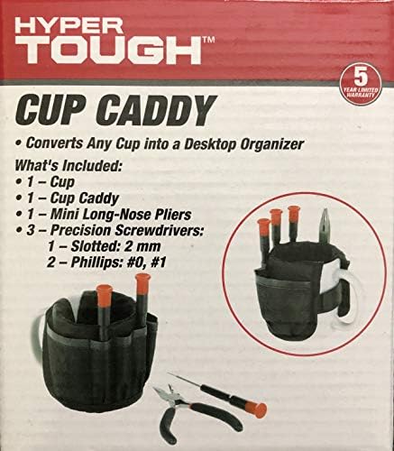 Hyper Tough Cup Holder - Black Plastic Shower Caddy