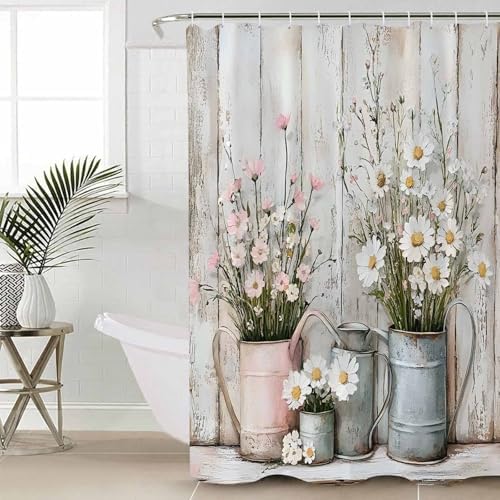 ZOE GARDEN White Pink Floral Bathroom Set