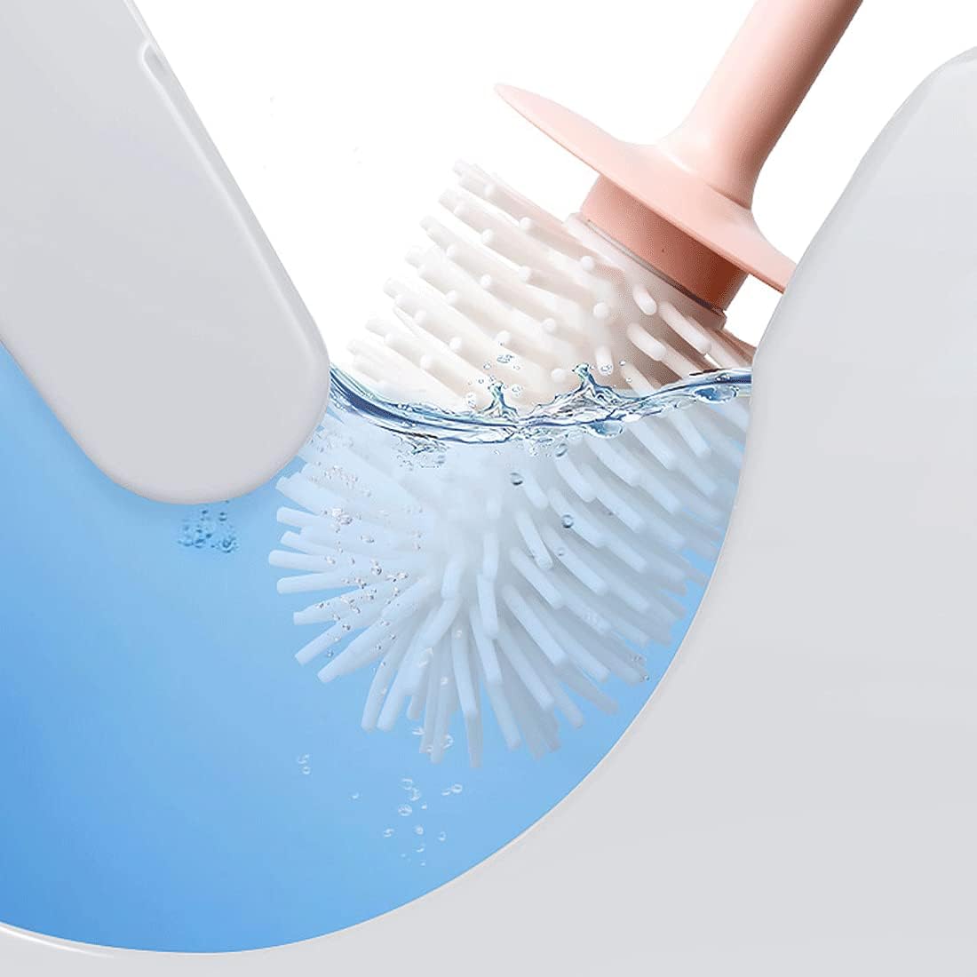 GYDMEG Toilet Brush and Holder Set - White