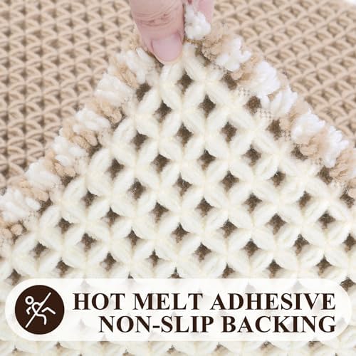 Pauwer 3 Piece Waffle Bath Rug Set Khaki