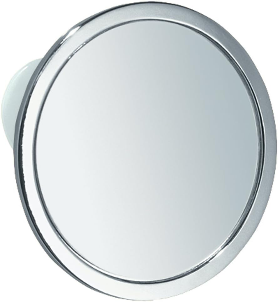 InterDesign iDesign Gia Metal Suction Mirror for Bathroom