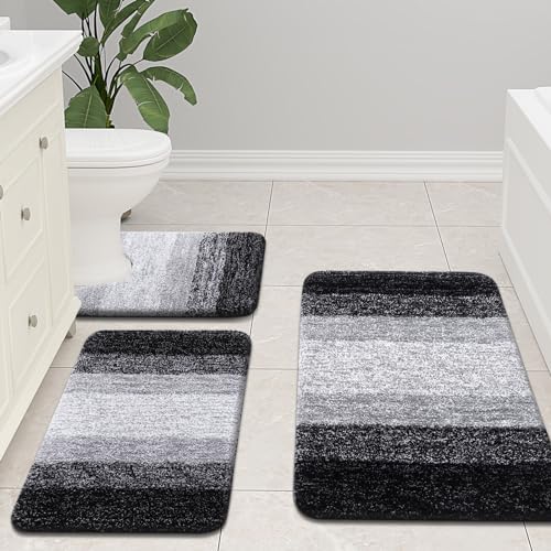 Arotive Microfiber Bath Mat 24 x 16 Black