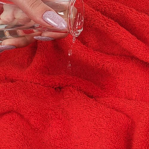 Cotton Paradise 40x80 Red Oversized Bath Sheet
