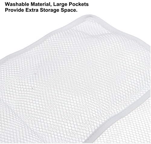 Quick Dry Mesh Shower Organizer with 6 Pockets and 4 Hooks