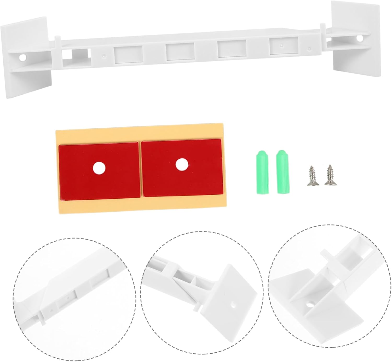 Zerodeko Shower Caddy Corner Rod Sturdy ABS