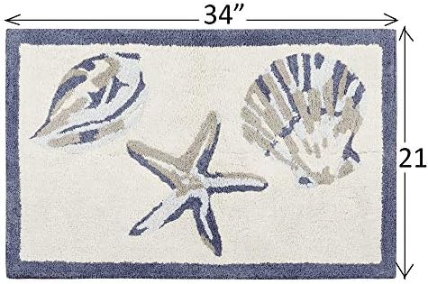 Madison Park Bayside Cotton Tufted Bath Mat 21X34