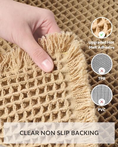 Tchdio Waffle Bath Mat 2 x 6 Non-Slip