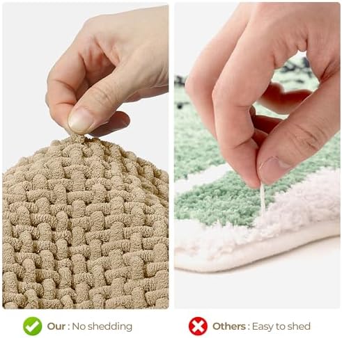 GRANNY SAYS Beige Bath Rug 24 x 16 Non-Slip Absorbent Mat
