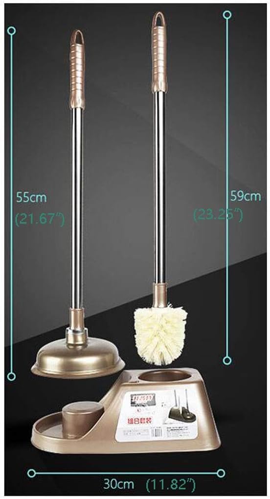 Kanazz Toilet Brush with Holder Brown 1