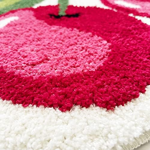UKELER Cute Cherry Bath Rug for Kids