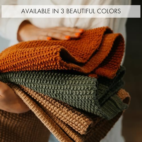 KIBAGA Boho Rug - 100 Cotton Bath Mat with Non-Slip Design