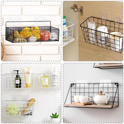Gjinxi 6-Piece Waterproof Shower Caddy Replacement Hooks