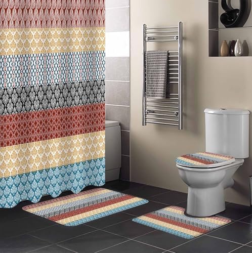 ZOE GARDEN Boho Orange Bathroom Set