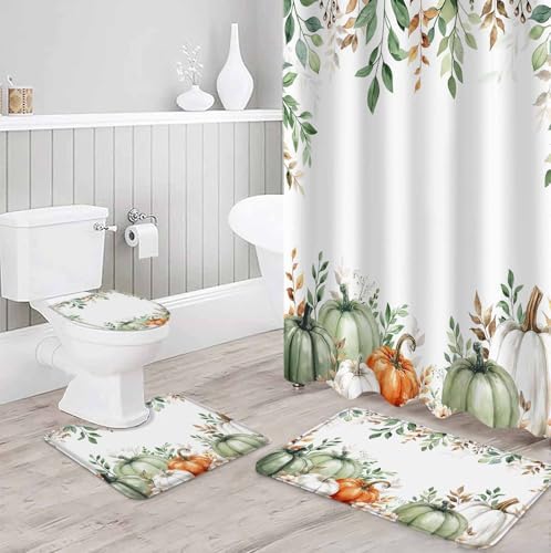 ZOE GARDEN Thanksgiving Pumpkin Bathroom Set
