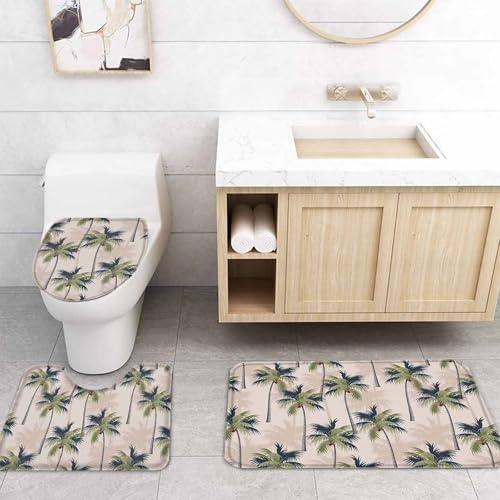 Zoe Garden 72x72 Inch Tropical Palm Tree Bathroom Set
