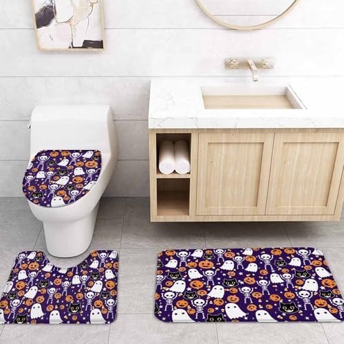 ZOE GARDEN Halloween Purple Bathroom Set