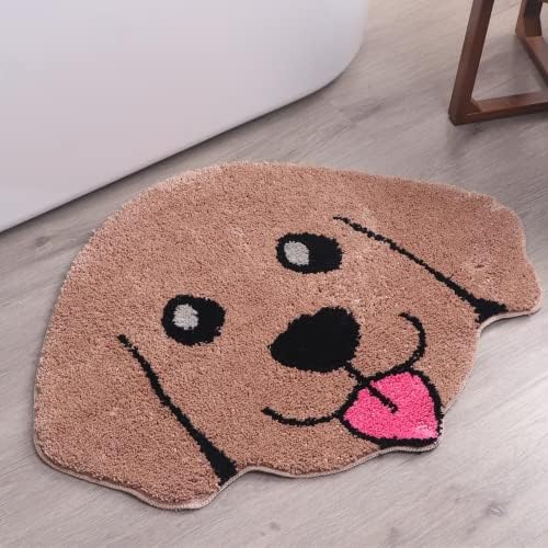 Cute Bath Mat with Golden Retriever Design